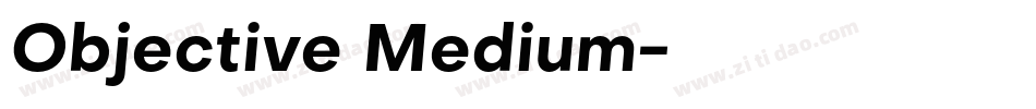 Objective Medium字体转换
